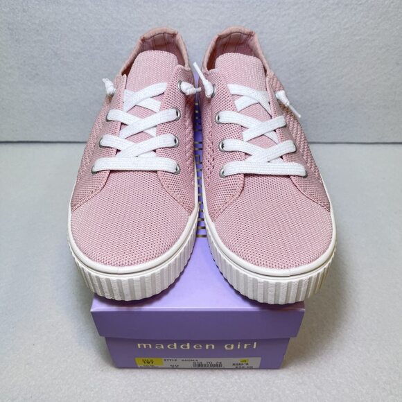 Madden Girl Marisa-K slip-on sneaker knit blush women 9.5 - Picture 2 of 10